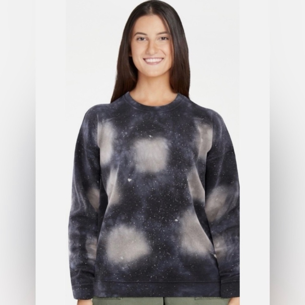 NWOT Black and White Galaxy Print Sweatshirt
